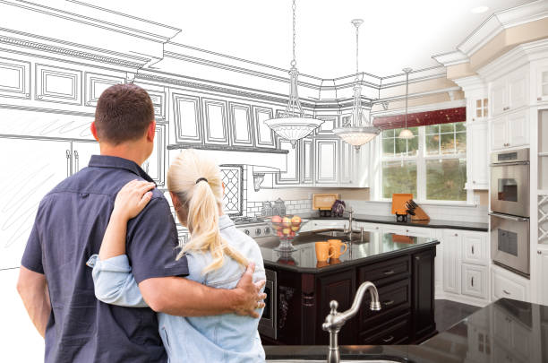 Custom kitchen cabinets installed in a Dayton home